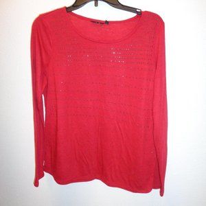 Apt. 9 Women's Red Top Size PL Petite Large